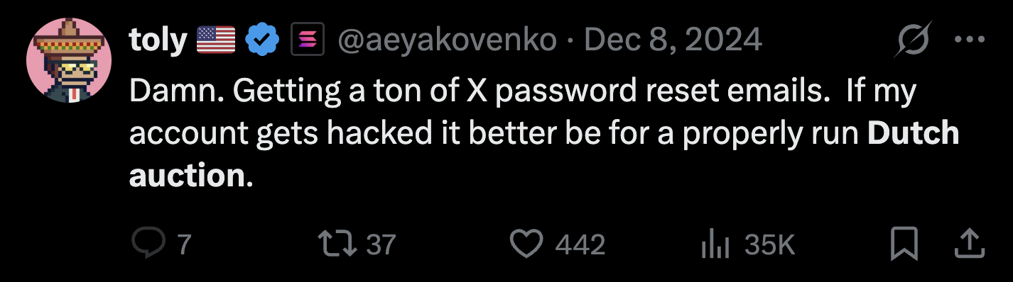 Solana Co-Founder Toly on Dutch Auction